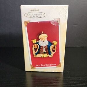 Hallmark Keepsake Jolly Old‎ Kris Jingle Ornament 2004 Santa  Bell Holiday